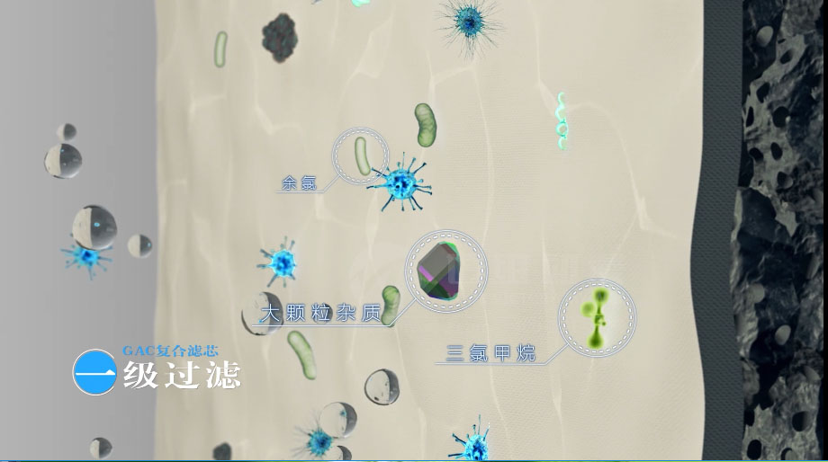 凈水器三維動(dòng)畫案例展示：出水就可以直接喝的反滲透直飲水機(jī)。(圖4)