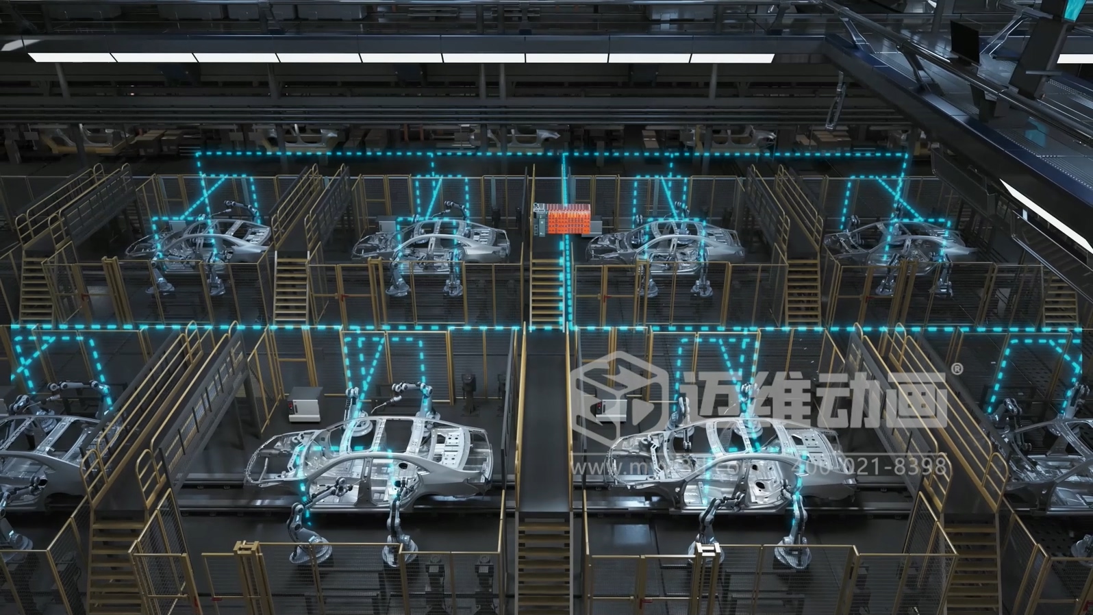工業(yè)自動化 3D 動畫如何精準呈現(xiàn)？邁維動畫為可編程邏輯控制器打造爆款產(chǎn)品動畫宣傳片(圖4)